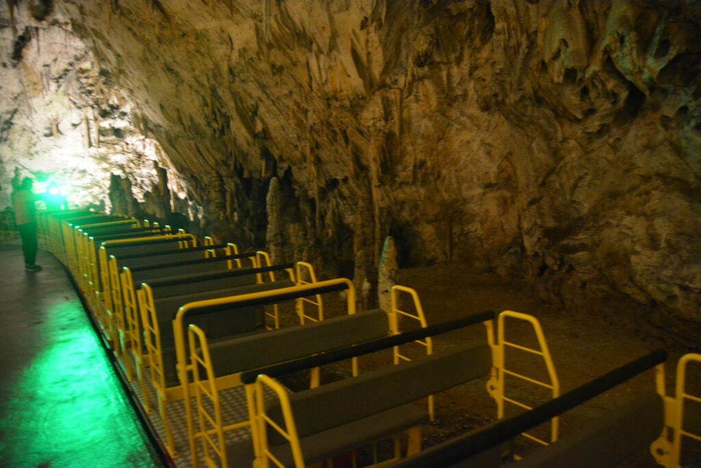 Train in Postojna Cave