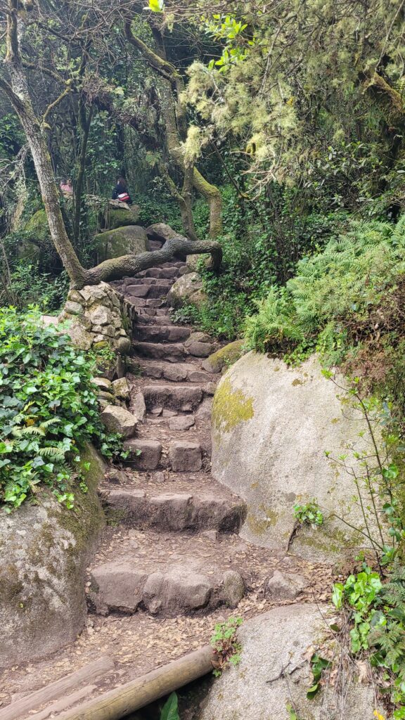 Steps from Pena Park to Sintra